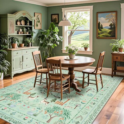 nesrt Fantasy Dragon Runner Rugs for Hallway Entryway 2x6ft Washable, Black Animal Print Kitchen Rug Runners Non Slip, Woodland Forest Floor Carpets for Kid Bedroom Bathroom Decor in Saudi Arabia