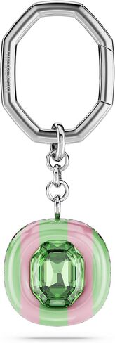 Swarovski Dulcis key ring, Octagon cut, Multicolored, Rhodium finish in Saudi Arabia