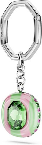 Swarovski Dulcis key ring, Octagon cut, Multicolored, Rhodium finish in Saudi Arabia