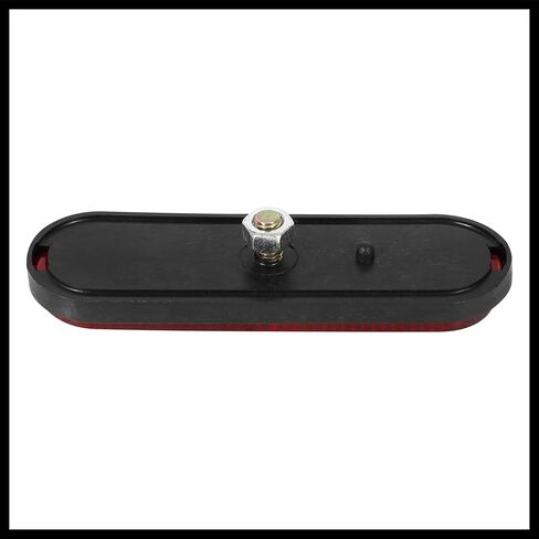 Pair M6x1.0 Red Oval Universal Screw Mount Reflective Warning Reflector for Motorcycle Bike Durable Material in Saudi Arabia
