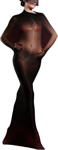 Full Bodystocking for Unisex Pullover Full Body Bodysuit Nylon Sheer Body Stocking in Saudi Arabia
