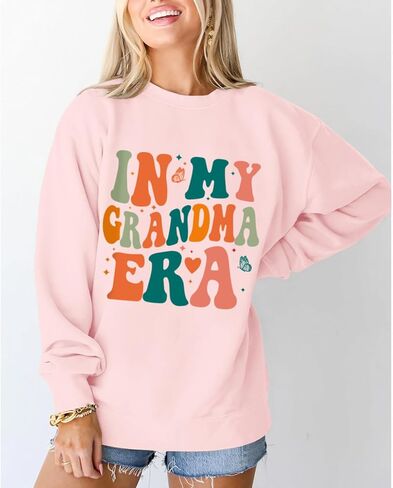 الجدة بلوزات للنساء في عصر جدتي البلوز الجدة Crewneck هدايا للجدات البلوز القمصان in Kuwait
