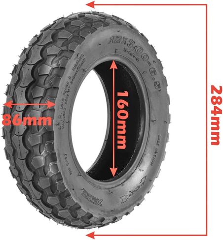 إطار بدون أنابيب 12x3.00-6.5 إطار شارع 12x3-6.5 للدراجات البخارية الإلكترونية عالية السرعة in Kuwait