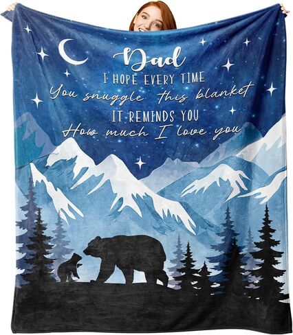 هدايا Dog Dad Dad for Men Flannel رمي بطانية ، هدايا أعياد الميلاد لمالكي عشاق الكلاب ، أفضل الكلب أبي أفكار على الإطلاق in Kuwait
