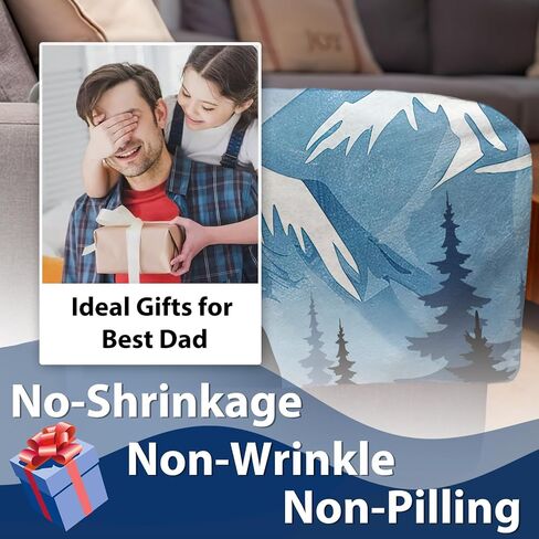 هدايا Dog Dad Dad for Men Flannel رمي بطانية ، هدايا أعياد الميلاد لمالكي عشاق الكلاب ، أفضل الكلب أبي أفكار على الإطلاق in Kuwait