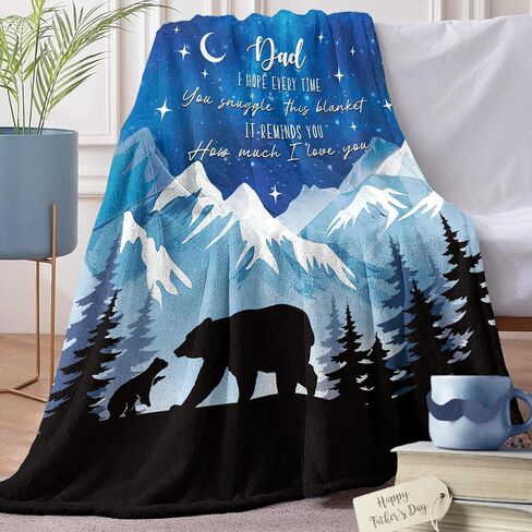 هدايا Dog Dad Dad for Men Flannel رمي بطانية ، هدايا أعياد الميلاد لمالكي عشاق الكلاب ، أفضل الكلب أبي أفكار على الإطلاق in Kuwait