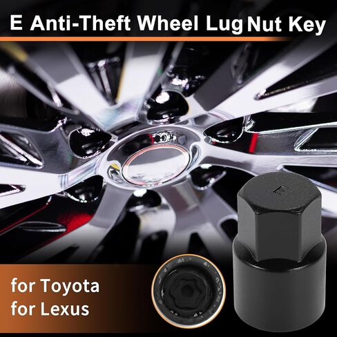 A Wheel Lock Lug Nut for Toyota for Lexus Anti-Theft Wheel Locking Nut Key Socket Removal Tool 1 Pc in Saudi Arabia