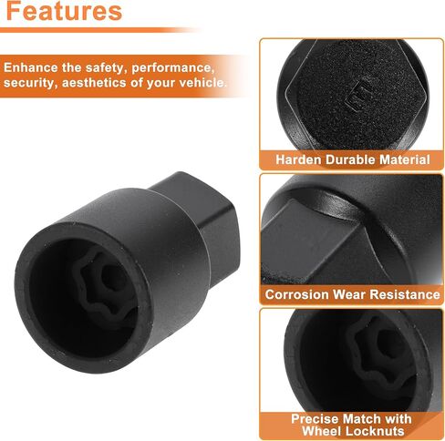 A Wheel Lock Lug Nut for Toyota for Lexus Anti-Theft Wheel Locking Nut Key Socket Removal Tool 1 Pc in Saudi Arabia