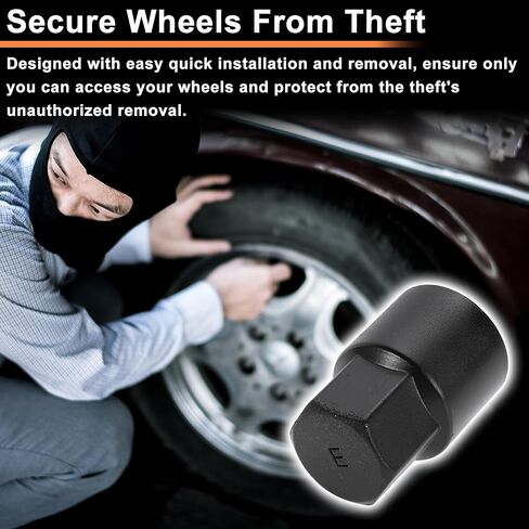 A Wheel Lock Lug Nut for Toyota for Lexus Anti-Theft Wheel Locking Nut Key Socket Removal Tool 1 Pc in Saudi Arabia
