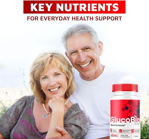 (2 Pack) GlucoBio Capsules - Official Gluco Bio Support Pills, Advanced Formula for Overall Balance, GlucoBio Pills, GlucoBio Supplement, Glucovio Reviews, 60 Capsules for 2 Months in Saudi Arabia