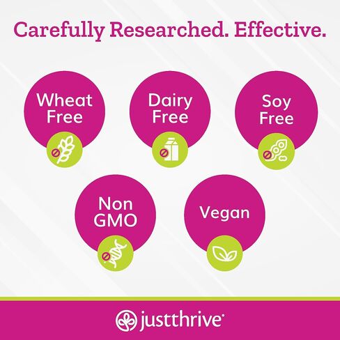 Just Thrive - Just Calm - مدير الكورتيزول - مكمل مهدئ ودعم الذاكرة والمزاج - نباتي، 30 كبسولة هادئة in Kuwait