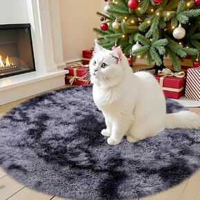 سجاد منطقة OLANLY لغرفة المعيشة وغرفة النوم، يمكن غسله في الغسالة مقاس 3 × 5 أقدام، سجادة سرير أشعث ناعمة منفوشة، سجادة أرضية داخلية للأطفال من الفتيات والفتيان، غرفة الحضانة، ديكور منزلي جمالي، قوس قزح أرجواني in Kuwait