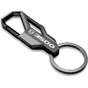 iPick Image for RAM 3500 Logo Gunmetal Black Carabiner-style Snap Hook Metal Key Chain in Saudi Arabia