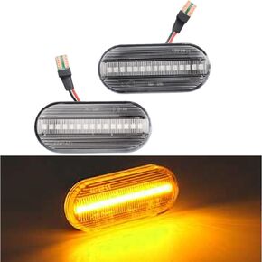 Turn Signal Lamp Led Front Fender Side Marker Light Compatible with VW Jetta MK4 Golf Bora Passat For Seat Ibiza 6L Leon For Ford Fusion Focus C-Max (Crystal) in Kuwait