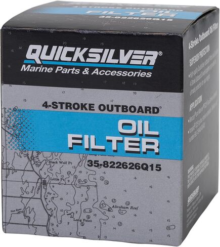 Quicksilver 822626Q15 Oil Filter for Select Mercury and Mariner V-225 V6 4-Stroke Outboards in Saudi Arabia