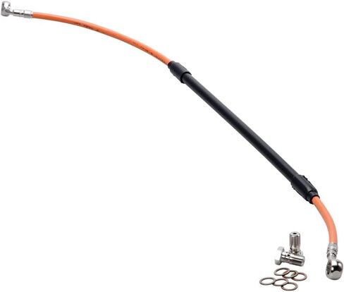Tusk Rear Motorcycle Steel Braided Brake Line Standard Length Orange Compatible with KTM 250 SX 2003-2022/300 XC 2013-2019 350 XC-F 2012-2018, 2021-2025 in Saudi Arabia