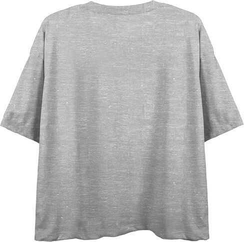 Friends TV New York Skyline Women's Athletic Heather Crew Neck Short Sleeve Crop Top in Kuwait