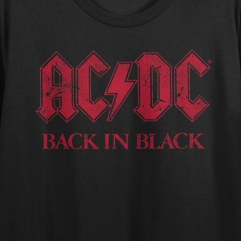 ACDC Australian, Rock Band, Rock and Roll, Music, Song on Black Short Sleeve Adult Crop T-Shirt in Kuwait