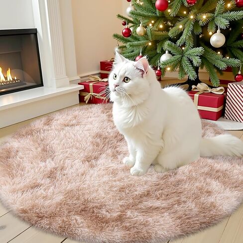 OLANLY Area Rugs for Living Room Bedroom, Machine Washable 3x5 Feet Soft Fluffy Shaggy Bedside Rug, Indoor Floor Carpet for Kids Girls and Boys, Nursery Room, Home Decor Aesthetic, Purple Rainbow in Kuwait