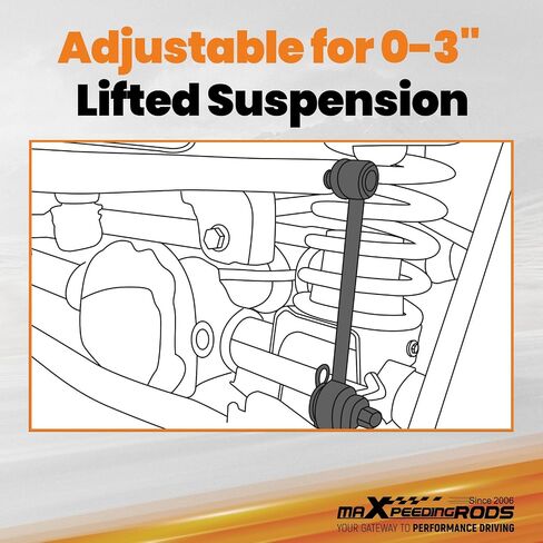 maXpeedingrods 0-3" Adjustable Sway Bar End Links for Toyota 4Runner 2003-2024, for Toyota FJ Cruiser 2007-2014 in Saudi Arabia