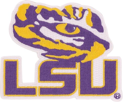 Desert Cactus LSU Patch – Embroidered Iron On/Sew On Applique for Blazers, Jackets, Backpacks, Bags, Hats & Tactical Gear – LSU Tigers (Patch - Design E) in Saudi Arabia