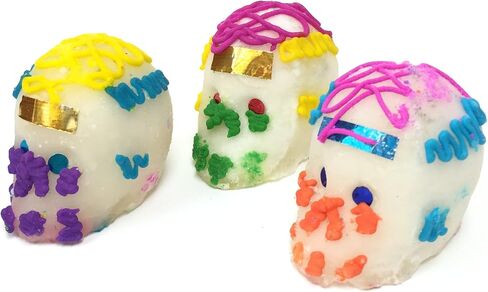 Real Mexican Decorative Sugar Skulls Medium Size (Pack of 3) in Saudi Arabia