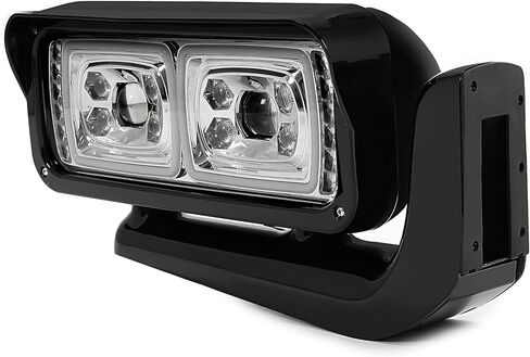 مصابيح أمامية LED من KUAFU DRL مع أذرع تثبيت متوافقة مع Peterbilt 357 359 365 367 378 379 389 567 مع حزام ومصابيح كروم الإسكان عدسة شفافة 2 قطعة in Saudi Arabia