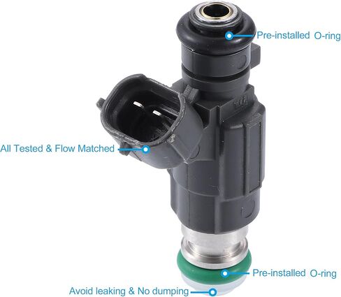 X AUTOHAUX 4 قطعة 16600-AE060 FBJC101 حاقن الوقود لنيسان ألتيما 2002-2005 لنيسان ماكسيما 2002-2003 لنيسان مورانو 2003 3.5L VQ35DE VK45DE in Saudi Arabia