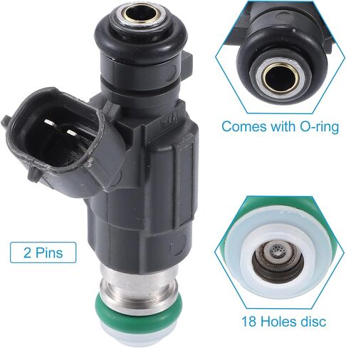 X AUTOHAUX 4 قطعة 16600-AE060 FBJC101 حاقن الوقود لنيسان ألتيما 2002-2005 لنيسان ماكسيما 2002-2003 لنيسان مورانو 2003 3.5L VQ35DE VK45DE in Saudi Arabia