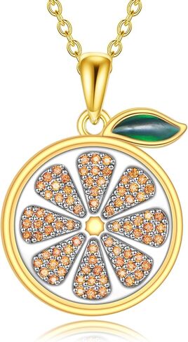 Cute Fruits Necklace Sterling Silver Pineapple/Strawberry Pendant Fruits Jewelry for Women Gifts in Kuwait