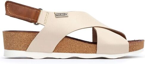 Pikolinos Wedge Sandals Leather Mahon for Woman Brandy in Kuwait