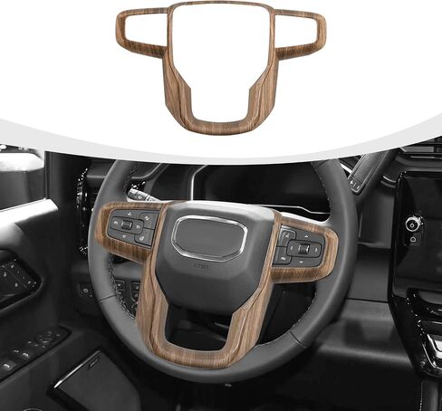 غطاء عجلة القيادة من ألياف الكربون متوافق مع GMC-Sierra 1500 2019-2025 & GMC-Sierra 2500HD/3500HD 2020-2024، لـ GMC-Yukon 2021-2024 in Kuwait