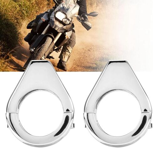 Motorcycle Turn Light Mount Bracket 41mm Fork Clamps, Aluminium Alloy, , Easy to Install (Electrosilvering) in Saudi Arabia