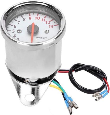 Motorcycle Tachometer 0-13000rpm/min Electronic Tach Meter Gauge LED Display for DC 12V Motorcycle in Saudi Arabia