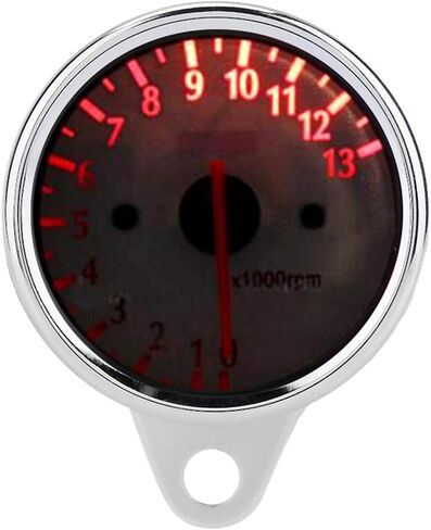 Motorcycle Tachometer 0-13000rpm/min Electronic Tach Meter Gauge LED Display for DC 12V Motorcycle in Saudi Arabia