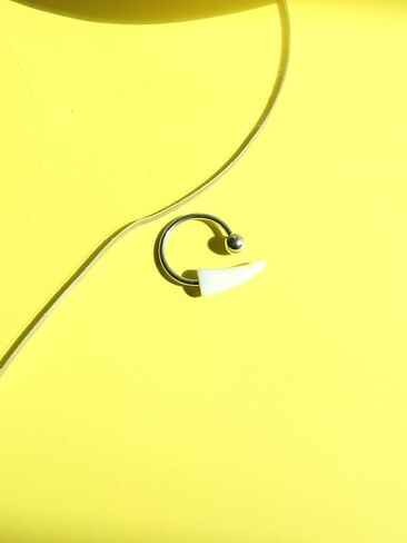 2Pc Piercing Labret for Women Men Fake Wolf Teeth Personalized Fangs Lower Labret Trend Fashion Stainless Steel Polishing Snake Bite Piercing Lip Cuff Vampire Fangs Lip Cuff Piercings Jewelry Halloween Body Piercings Cosplay Lip Ring in Saudi Arabia