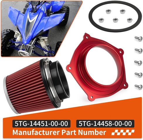 Air Filter w/Guide Holder Kit For Yamaha YFZ450 YFZ450R YFZ450X 2008-2024 5TG-14451-00-00 in Saudi Arabia