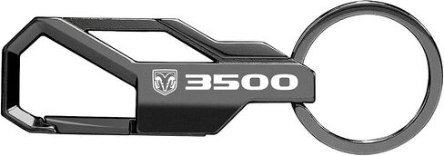 iPick Image for RAM 3500 Logo Gunmetal Black Carabiner-style Snap Hook Metal Key Chain in Saudi Arabia