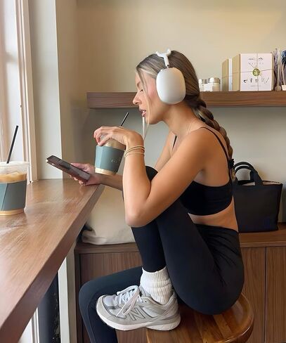 بنطال ضيق عالي الخصر للنساء من بليسيت - بنطال رياضي غير شفاف وناعم للتحكم في البطن لليوجا والجري والتمارين الرياضية وصالة الألعاب الرياضية in Saudi Arabia
