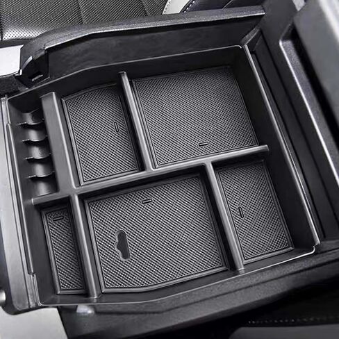 Center Console Organizer Tray Compatible With Ford F150 2015 2016 2017 2018 2019 2020 Storage Box Insert Armrest Tray-Full Console w/Bucket Seats ONLY (Fit for F150 2015-2020) in Saudi Arabia