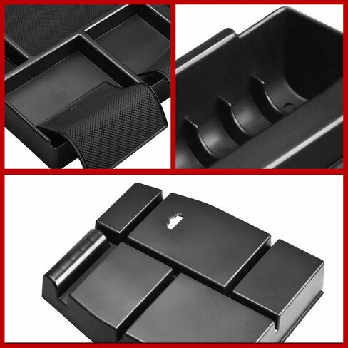 Center Console Organizer Tray Compatible With Ford F150 2015 2016 2017 2018 2019 2020 Storage Box Insert Armrest Tray-Full Console w/Bucket Seats ONLY (Fit for F150 2015-2020) in Saudi Arabia