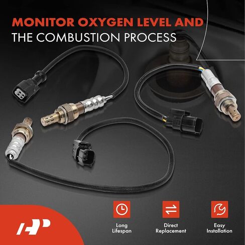 A-Premium O2 Oxygen Sensor Compatible with Honda Pilot 16-20, Ridgeline 17-19, Crosstour 13-15 & Acura MDX 14-16, RDX 13-16, TLX 15-19, RLX, 3.5L, Upstream and Downstream, 4-PC Set in Saudi Arabia