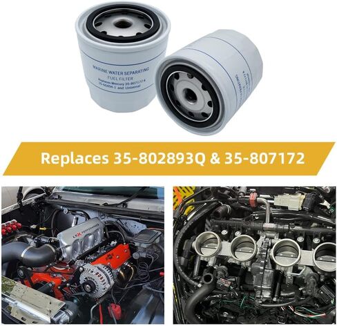 35-802893Q01 فلتر فصل الماء عن الوقود متوافق مع اللوحات الخارجية، محركات MerCruiser Stern تحل محل 35-802893Q01 35-807172 35-60494-1 802893Q01 in Kuwait