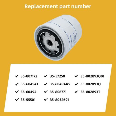 35-802893Q01 فلتر فصل الماء عن الوقود متوافق مع اللوحات الخارجية، محركات MerCruiser Stern تحل محل 35-802893Q01 35-807172 35-60494-1 802893Q01 in Kuwait