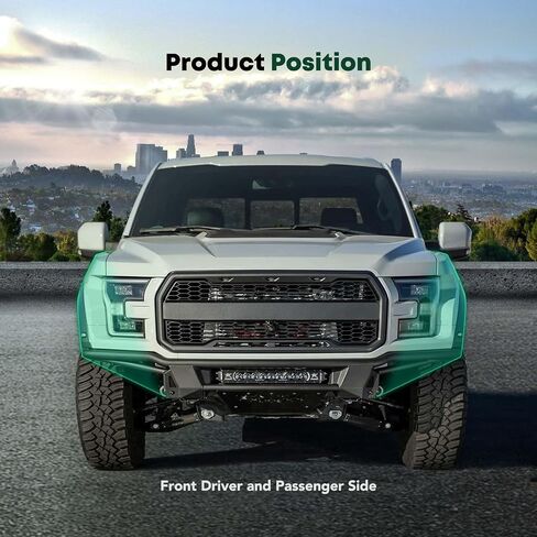 YHTAUTO Front Left and Right Bumper Brackets Compatible with Ram 1500 2019-2024, Inner Vertical Support, Except Rebel & TRX Submodel, Driver and Passenger Side, Steel in Saudi Arabia