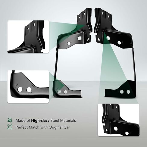 YHTAUTO Front Left and Right Bumper Brackets Compatible with Ram 1500 2019-2024, Inner Vertical Support, Except Rebel & TRX Submodel, Driver and Passenger Side, Steel in Saudi Arabia