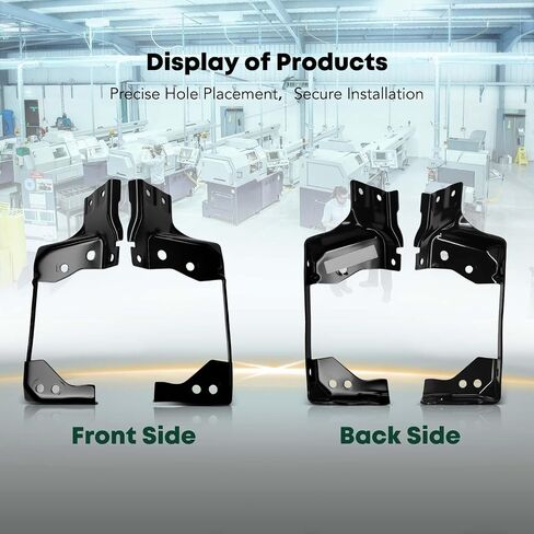 YHTAUTO Front Left and Right Bumper Brackets Compatible with Ram 1500 2019-2024, Inner Vertical Support, Except Rebel & TRX Submodel, Driver and Passenger Side, Steel in Saudi Arabia