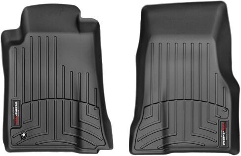 بطانات أرضية مخصصة من WeatherTech لسيارة Ford Mustang - الصف الأول (441391)، أسود in Kuwait