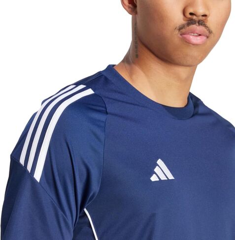 قميص Tiro 24 للرجال من adidas، أزرق داكن/أبيض، مقاس XX-Large + 2 بوصة in Saudi Arabia