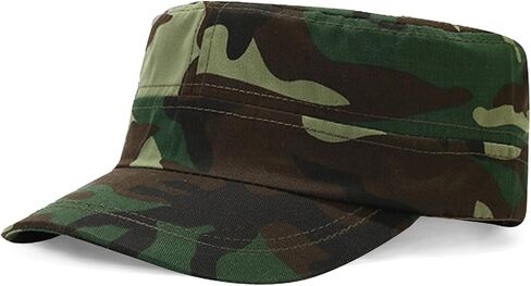Cadet Army Cap Military Style Hats Flat Top Cap Baseball Hat for Men Women in Saudi Arabia